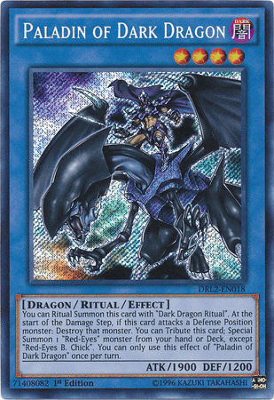 Paladin of Dark Dragon [DRL2-EN018] Secret Rare (ONLINE ORDER ONLY)