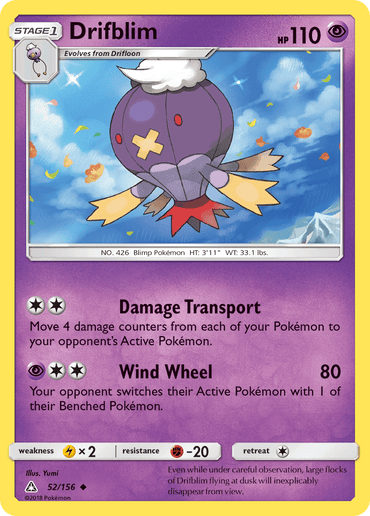 Drifblim (52/156) [Sun & Moon: Ultra Prism] (Online Only)