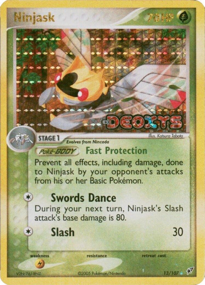 Ninjask (13/107) (Stamped) [EX: Deoxys] (Online Only)
