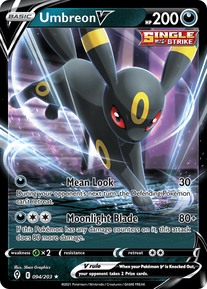 Umbreon V (094/203) (Intro Deck) [Sword & Shield: Evolving Skies] (Online Only)