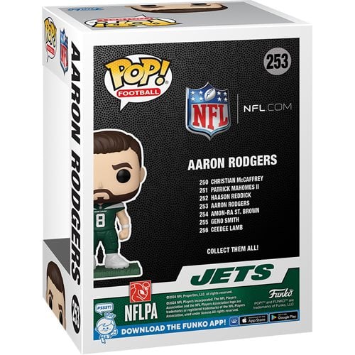 NFL New York Jets Aaron Rodgers Funko Pop! Vinyl Figure #253 (ONLINE ORDER ONLY)