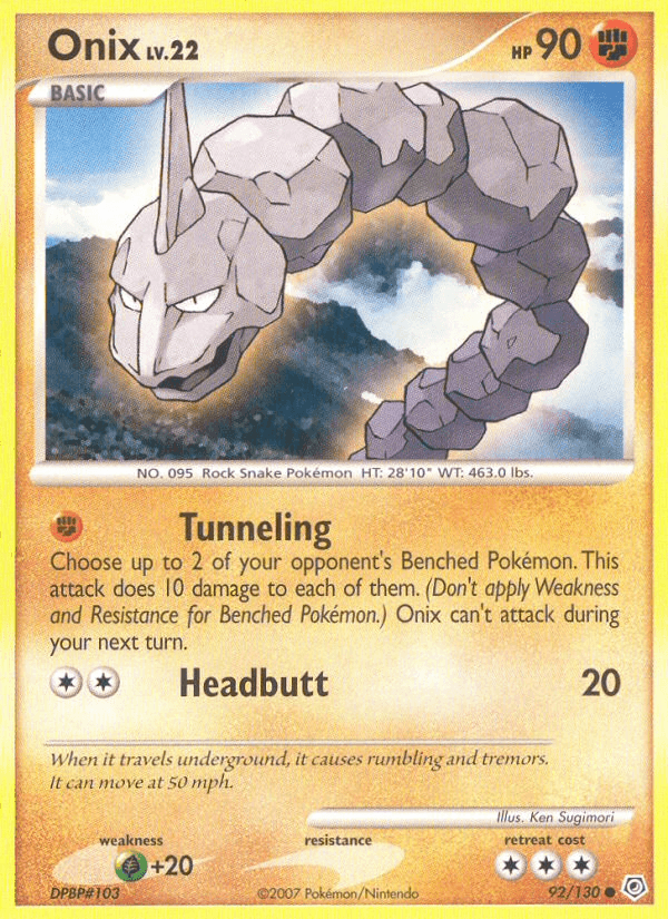 Onix (92/130) [Diamond & Pearl: Base Set] (Online Only)