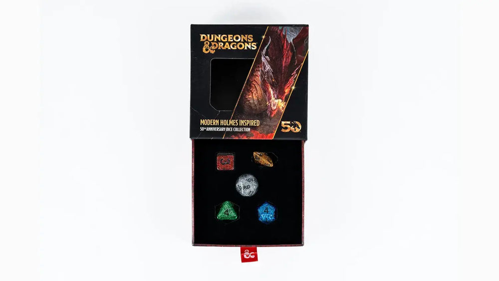 D&D 50th Anniversary Modern Holmes Inspired Dice Set (ONLINE ORDER ONLY)
