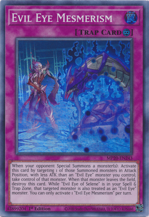 Evil Eye Mesmerism [MP20-EN243] Super Rare (ONLINE ORDER ONLY)