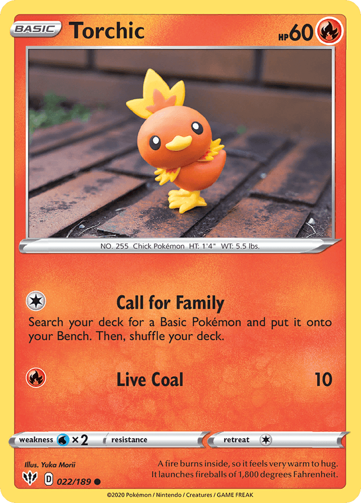 Torchic (022/189) [Sword & Shield: Darkness Ablaze] (Online Only)