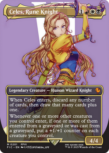 Celes, Rune Knight (Borderless) [FINAL FANTASY Commander]