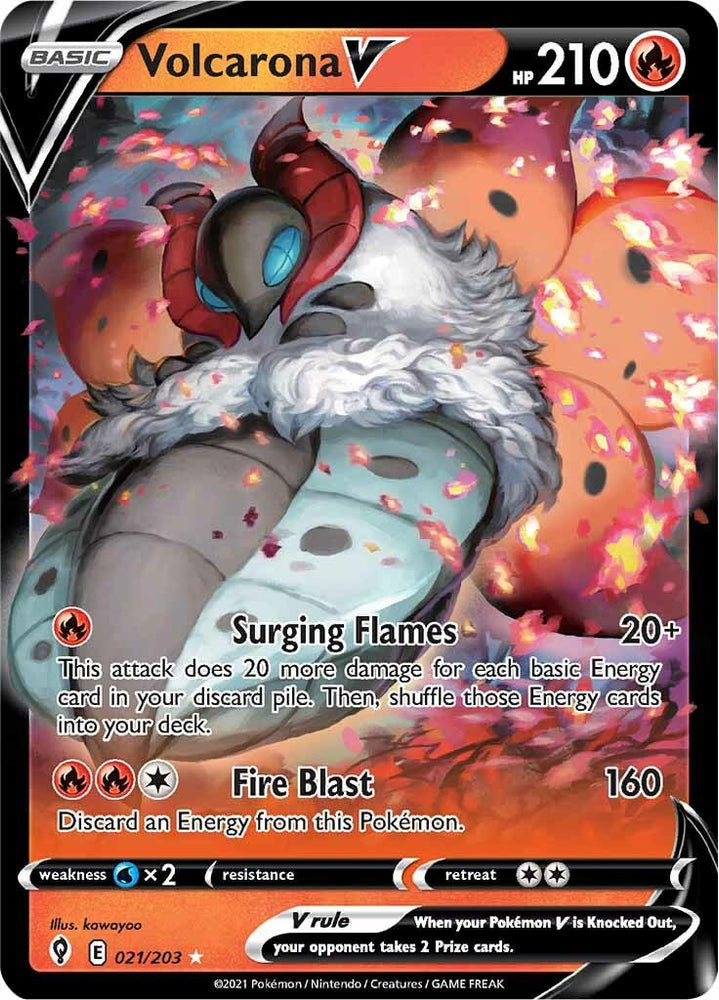 Volcarona V (021/203) [Sword & Shield: Evolving Skies] (Online Only)