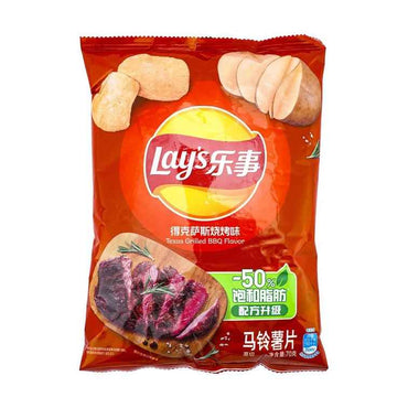 Lay's Texas Grilled BBQ Potato Chips, 2.46 oz