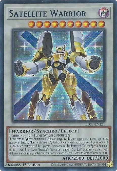 Satellite Warrior (Blue) [LDS3-EN121] Ultra Rare (ONLINE ORDER ONLY)
