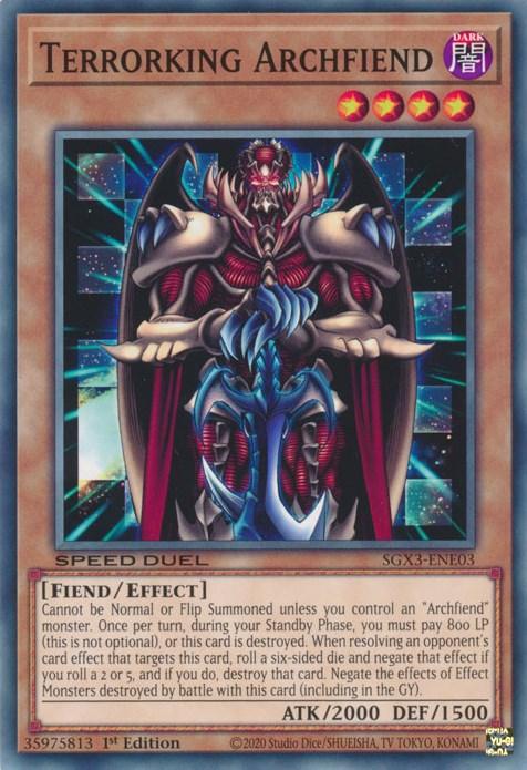 Terrorking Archfiend [SGX3-ENE03] Common (ONLINE ORDER ONLY)