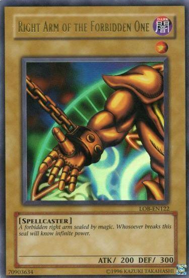 Right Arm of the Forbidden One [LOB-EN122] Ultra Rare (ONLINE ORDER ONLY)