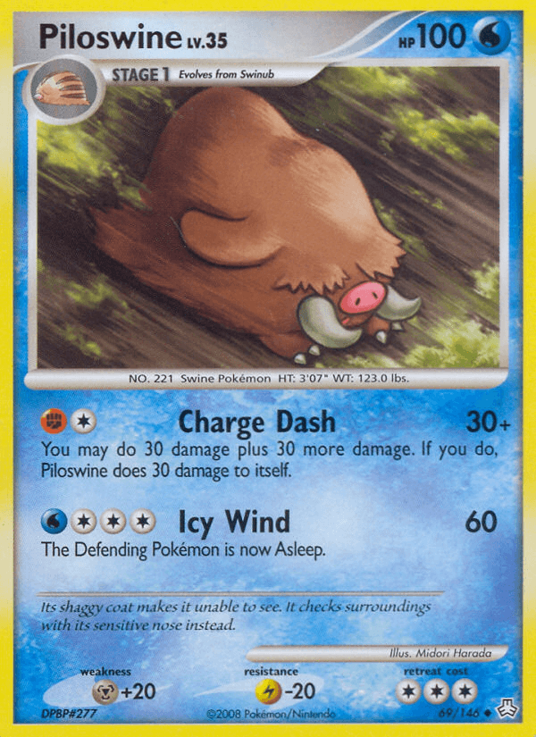 Piloswine (69/146) [Diamond & Pearl: Legends Awakened] (Online Only)
