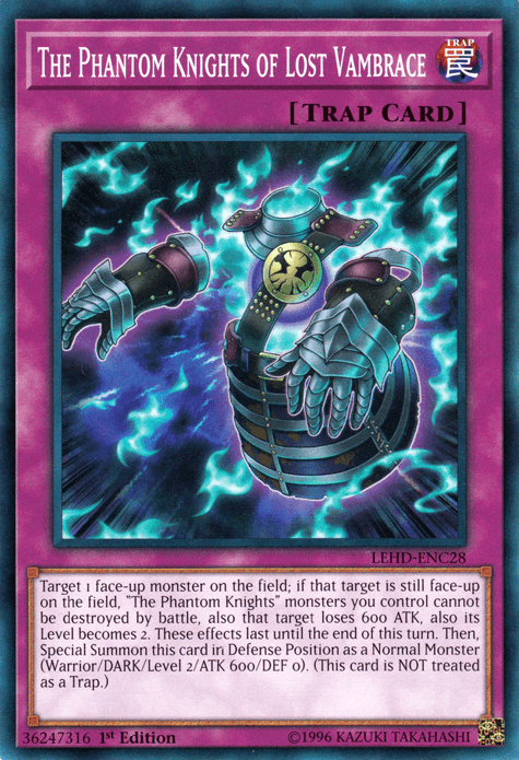 The Phantom Knights of Lost Vambrace [LEHD-ENC28] Common (ONLINE ORDER ONLY)