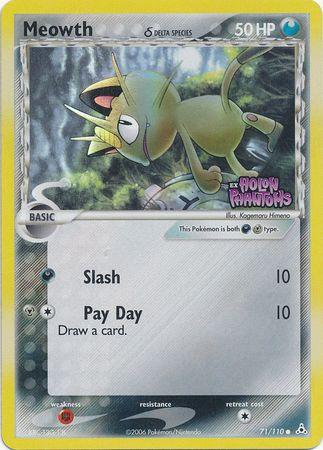 Meowth (71/110) (Delta Species) (Stamped) [EX: Holon Phantoms] (Online Only)