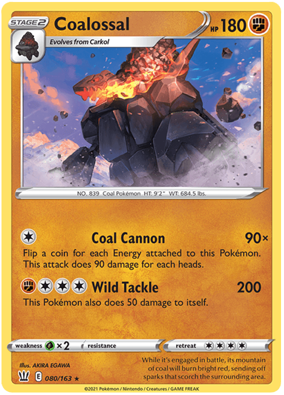 Coalossal (080/163) [Sword & Shield: Battle Styles] (Online Only)