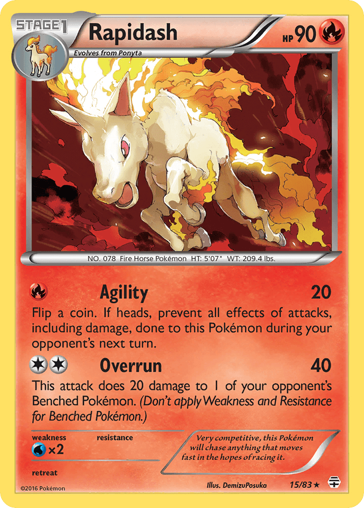 Rapidash (15/83) [XY: Generations] (Online Only)