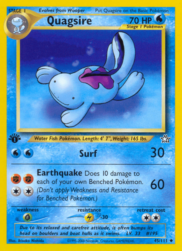 Quagsire (45/111) [Neo Genesis 1st Edition] (Online Only)