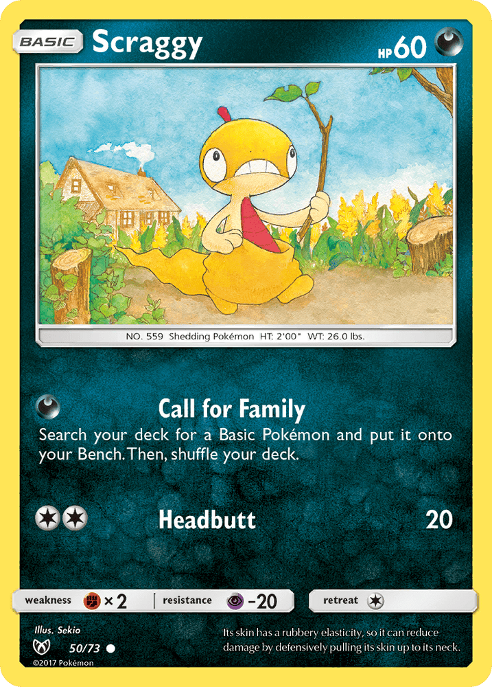 Scraggy (50/73) [Sun & Moon: Shining Legends] (Online Only)