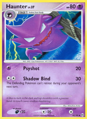 Haunter (42/99) [Platinum: Arceus] (Online Only)