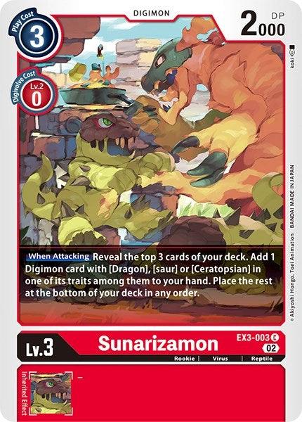 Sunarizamon [EX3-003] [Revision Pack Cards] (ONLINE ORDER ONLY)