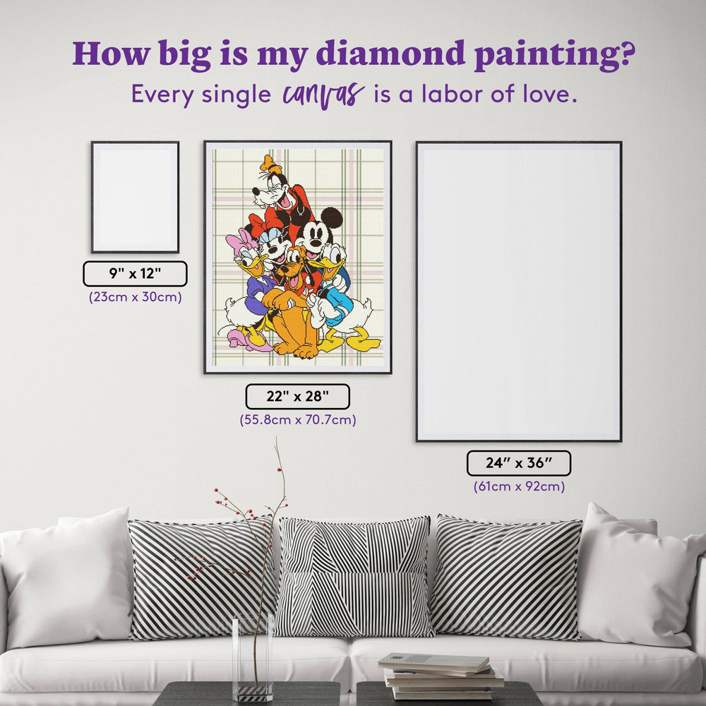 Diamond Art Club – True Pals Licensed Disney Diamond Painting (Square Drill, 22" x 28") (ONLINE ORDER ONLY)