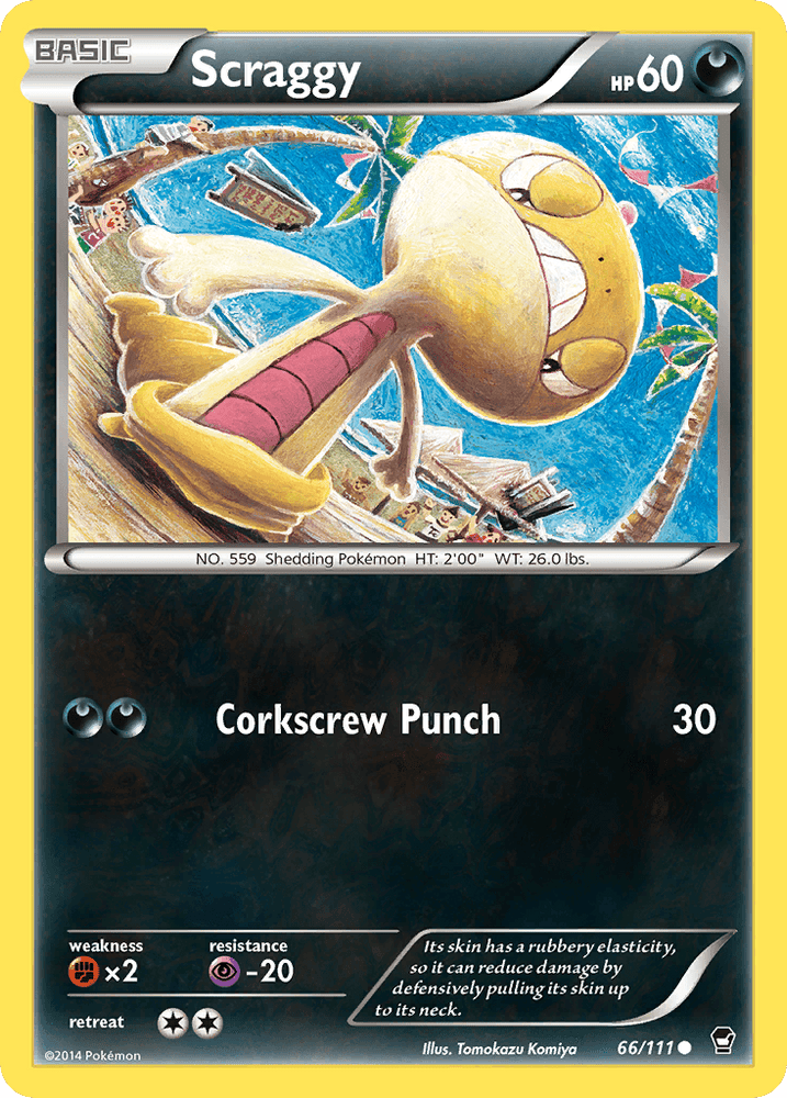 Scraggy (66/111) [XY: Furious Fists] (Online Only)
