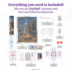 Diamond Art Club – A Savior is Born Nativity Diamond Painting (Square Drill, 25.6" x 34.3") (ONLINE ORDER ONLY)