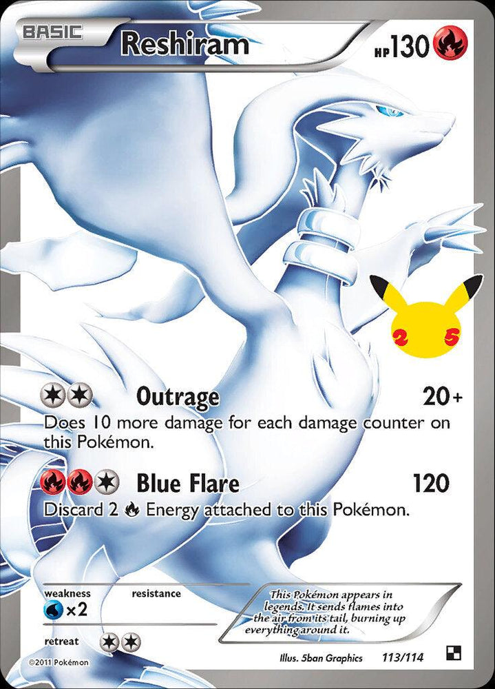 Reshiram (113/114) [Celebrations: 25th Anniversary - Classic Collection] (Online Only)