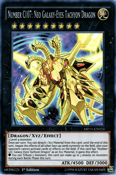 Number C107: Neo Galaxy-Eyes Tachyon Dragon [MP15-EN023] Super Rare (ONLINE ORDER ONLY)