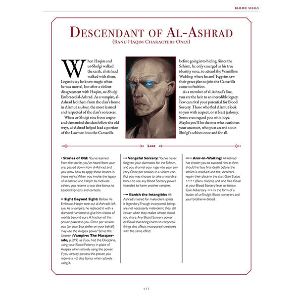 Vampire: The Masquerade, 5e: Blood Sigils Sourcebook (Online Order Only)