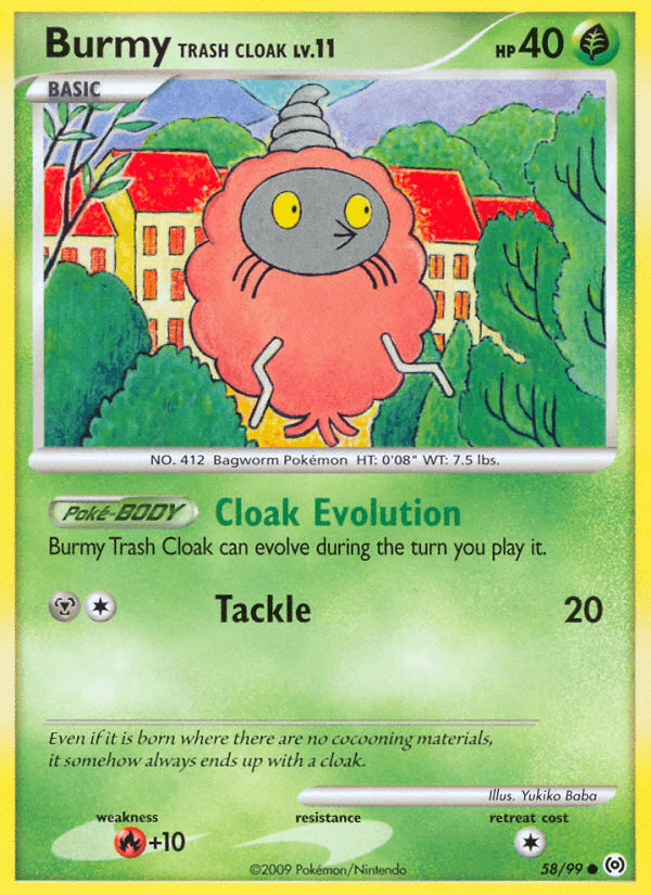 Burmy Trash Cloak (58/99) [Platinum: Arceus] (Online Only)