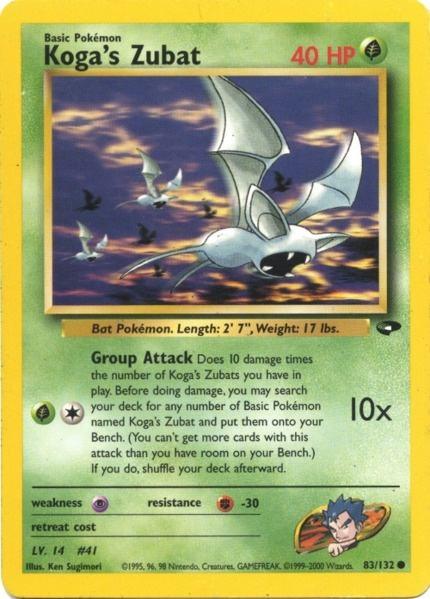 Koga's Zubat (83/132) [Gym Challenge Unlimited] (Online Only)