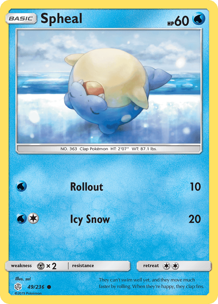 Spheal (49/236) [Sun & Moon: Cosmic Eclipse] (Online Only)