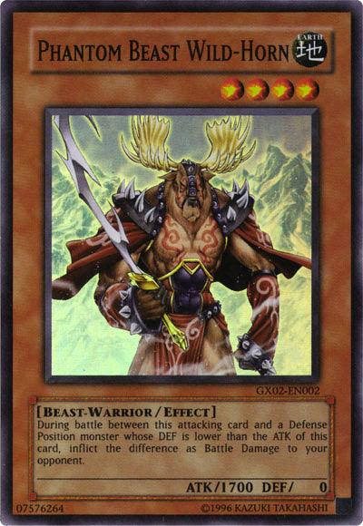Phantom Beast Wild-Horn [GX02-EN002] Super Rare (ONLINE ORDER ONLY)