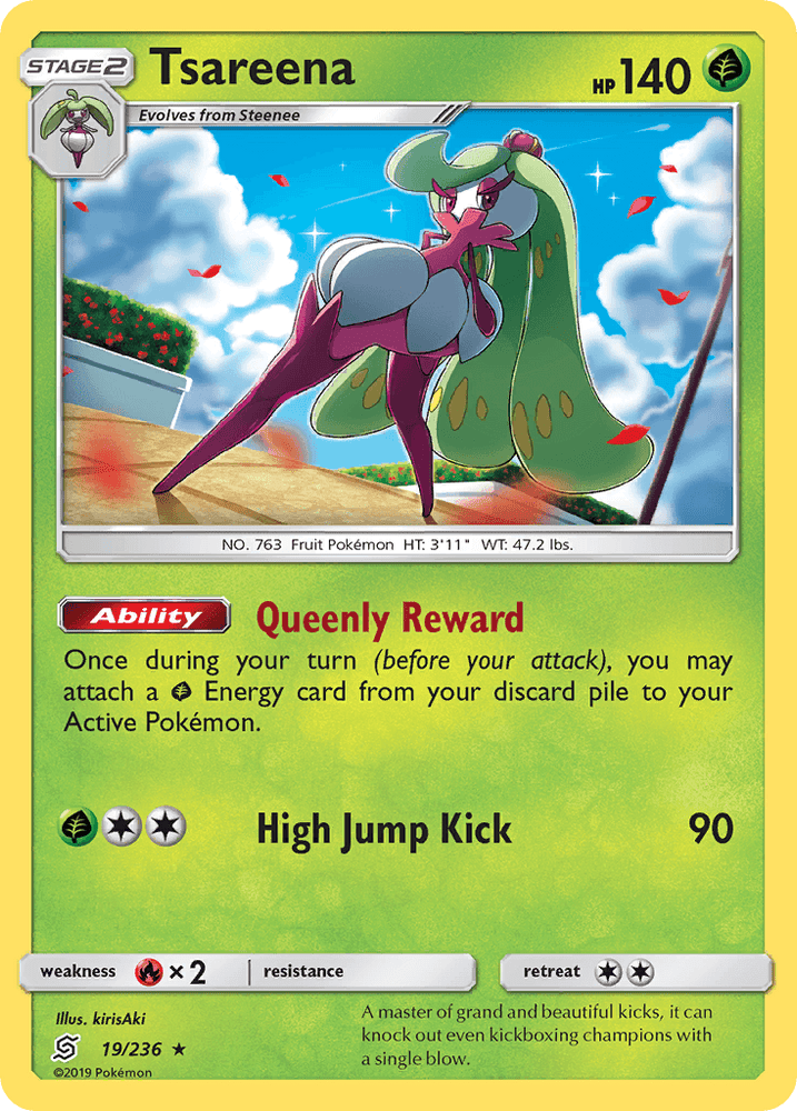 Tsareena (19/236) [Sun & Moon: Unified Minds] (Online Only)