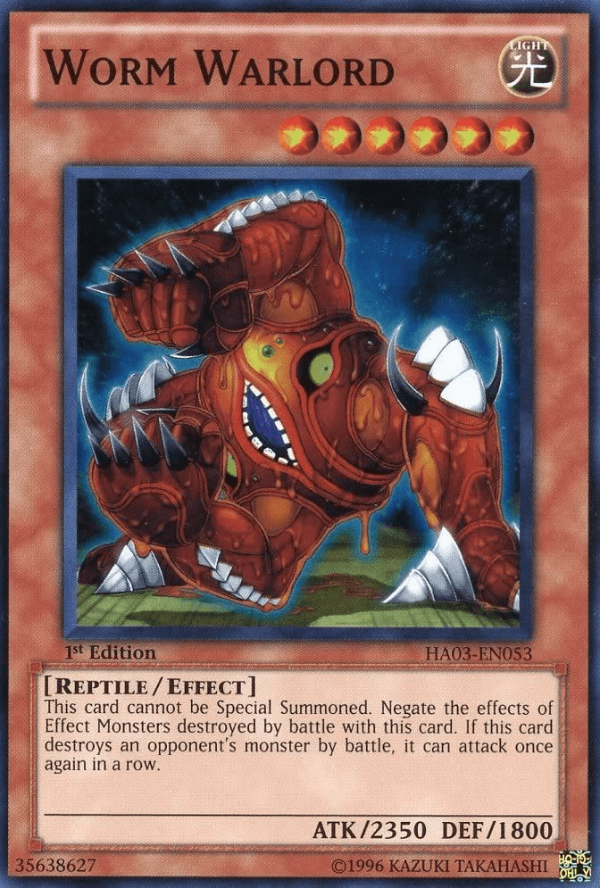 Worm Warlord [HA03-EN053] Super Rare (ONLINE ORDER ONLY)