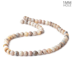 7mm Australian Opal Plain Round Beads 15 inch 57 pieces 1mm Large Hole (ONLINE ORDER ONLY)