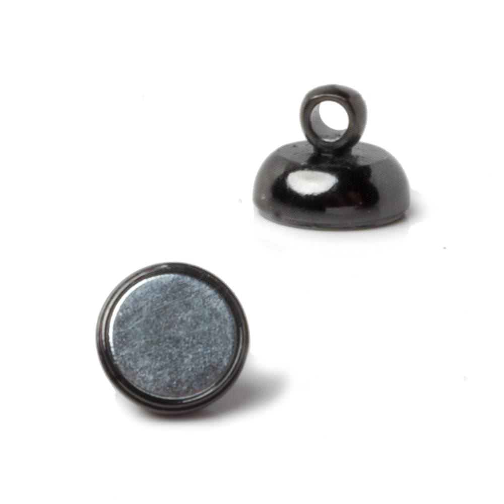 7mm Black Gold plated Magnetic Clasp Set of 5 pieces (ONLINE ORDER ONLY)