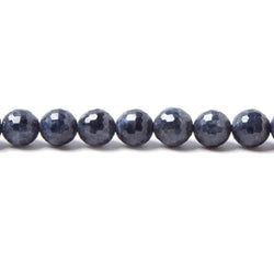 7mm Blue Sapphire faceted rounds 8 inch 26 beads (ONLINE ORDER ONLY)