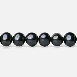 7mm Charcoal Grey Off Round Pearl, 15 inch, 72 pieces (ONLINE ORDER ONLY)