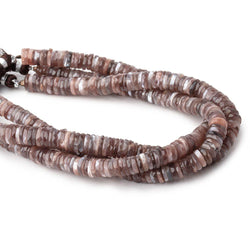 8-8.5 Chocolate Moonstone Faceted Heishi Beads 8 inch 123 pieces (ONLINE ORDER ONLY)