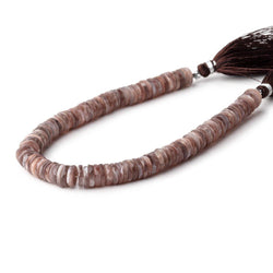 8-8.5 Chocolate Moonstone Faceted Heishi Beads 8 inch 123 pieces (ONLINE ORDER ONLY)