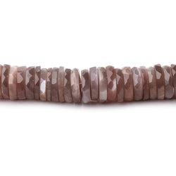 8-8.5 Chocolate Moonstone Faceted Heishi Beads 8 inch 123 pieces (ONLINE ORDER ONLY)