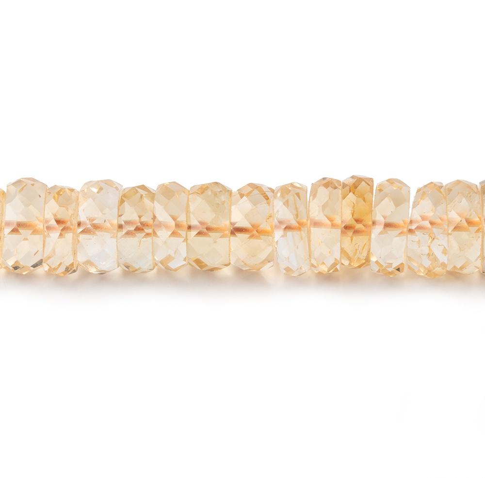 7mm Citrine Faceted Heshi Beads 16 inch 145 pieces (ONLINE ORDER ONLY)