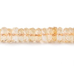 7mm Citrine Faceted Heshi Beads 16 inch 145 pieces (ONLINE ORDER ONLY)