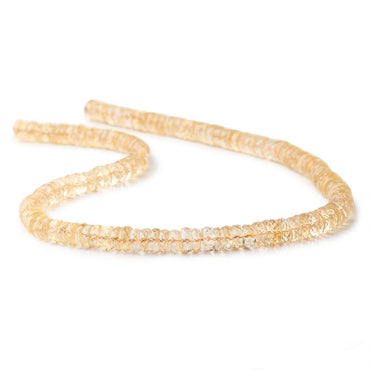 7mm Citrine Faceted Heshi Beads 16 inch 145 pieces (ONLINE ORDER ONLY)