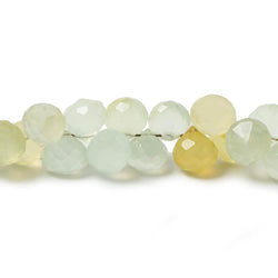 7mm Citrus Yellow Green Chalcedony Candy Kiss Beads 8 inch 60 pieces (ONLINE ORDER ONLY)