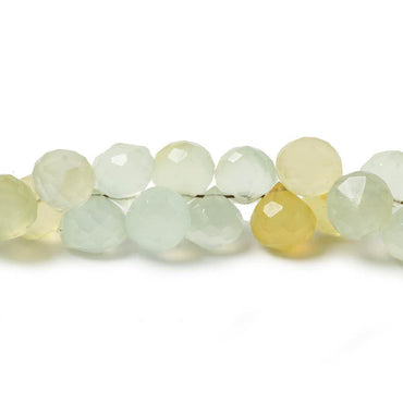 7mm Citrus Yellow Green Chalcedony Candy Kiss Beads 8 inch 60 pieces (ONLINE ORDER ONLY)