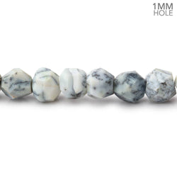 7mm Dendritic Opal Modified Round Beads 14 inch 52 pieces with 1mm Drill Hole (ONLINE ORDER ONLY)