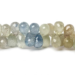 7mm Fancy Sapphire Faceted Tear Drop Beads  8 inch 110 pieces (ONLINE ORDER ONLY)